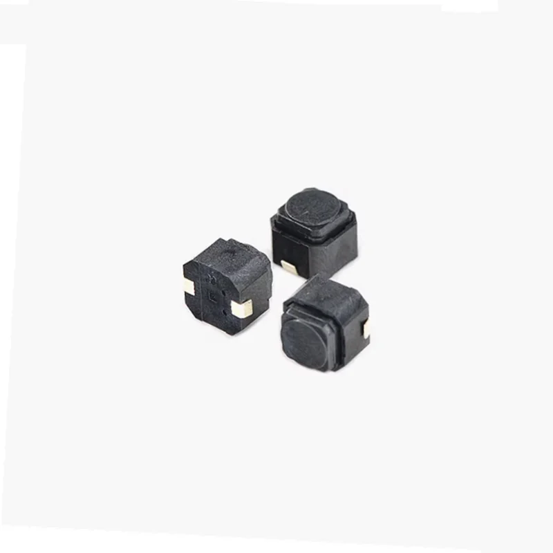 100PCS Braid Tact Switch 6*6*5MM Mute Switch Silicone Keypad Push Button Switch 6X6X5 MM 2Pins Silent Switches