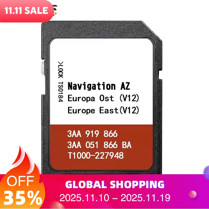 

Navi SD Card AZ V12 2020 East Europe OST SD Card Map for VW Skoda Amundsen + Plus