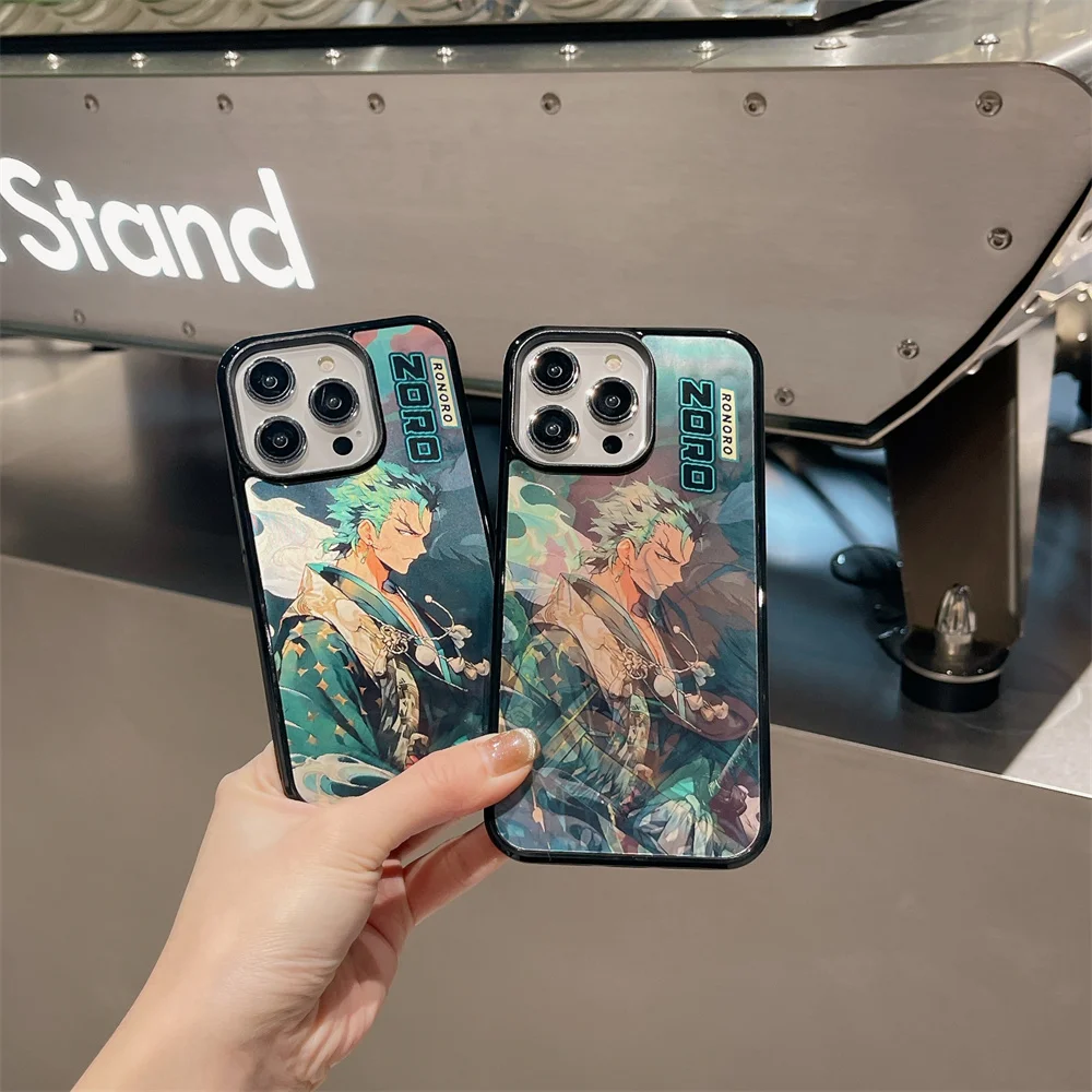 ワンピース ゾロ 3D チェンジングビジュアル マグセーフ対応 マグネットケース iPhone 17 16 15 14 13 12 11 Pro Max ワイヤレス充電対応カバー