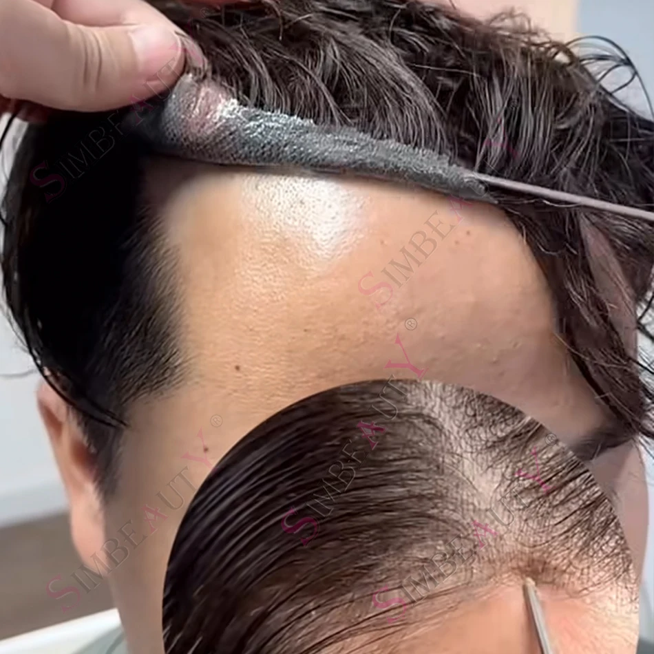 

Ультратонкая невидимая натуральная пленка Light 80% плотности, 0.02 мм, 1B50 1B80 565 # Мужской парик из натуральных волос: белый, серый, черный, светлый, для мужчин, тупе