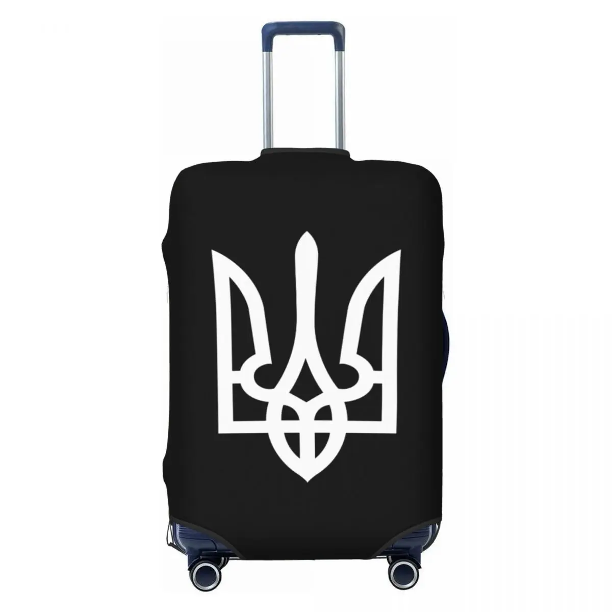 

Custom Ukraine Special Forces Travel Luggage Cover Ukrainian Alpha Group Military Suitcase Cover Protector Fit 18-32 Inch