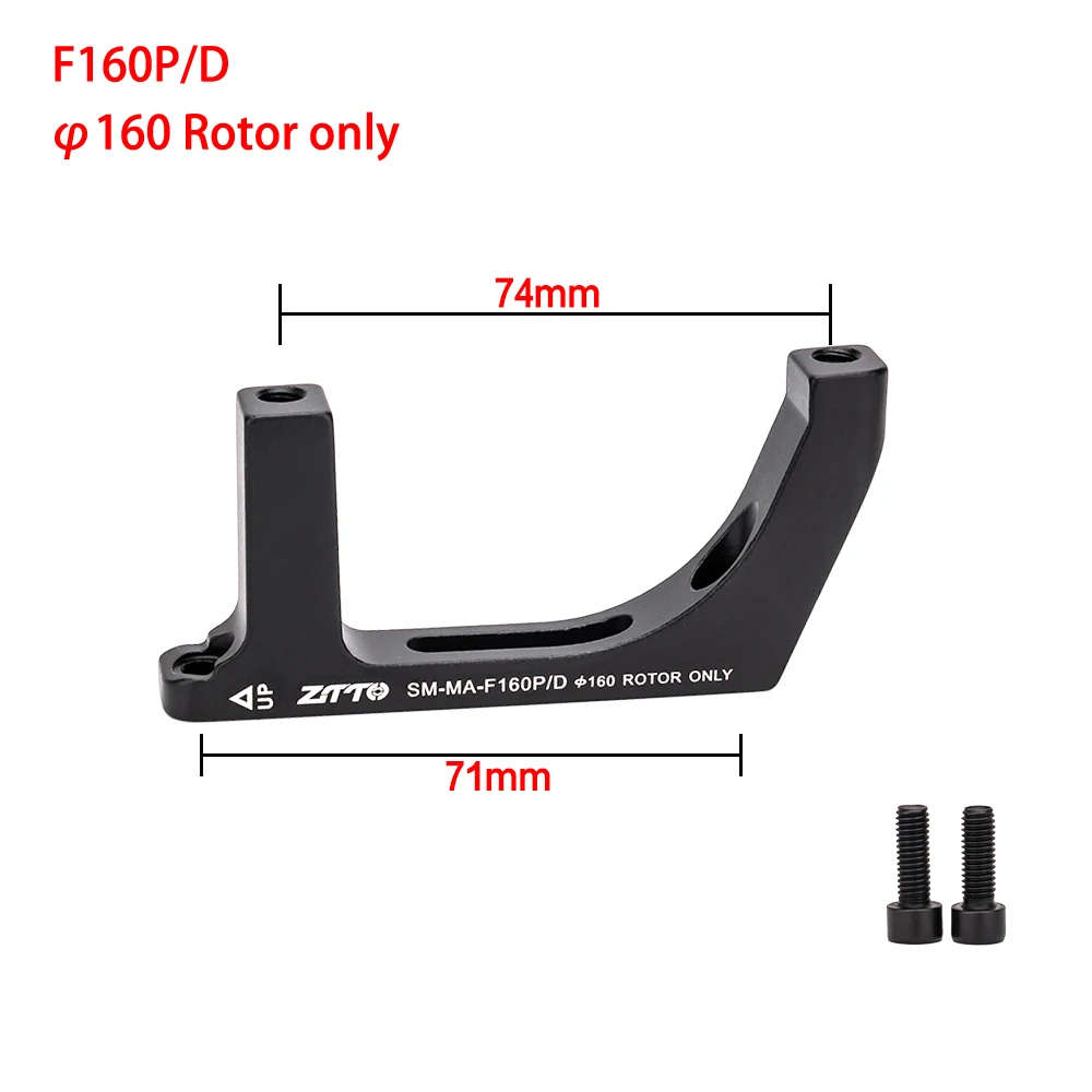 ZTTO Disc Brake Mount Adapter A B Fork Frame Adapter Road Bike Disc Brake Post Mount Caliper Flat Mount  Adapter 140 160mm Rotor