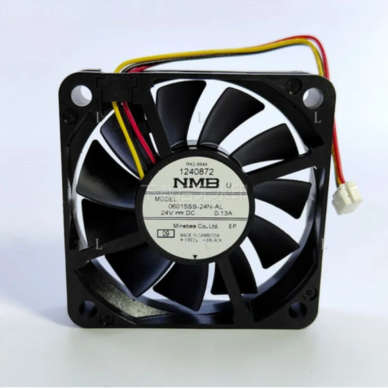 

L для NMB 06015SS-24N-AL DC24V 0,13A 6015 6 см 3-проводной охлаждающий вентилятор