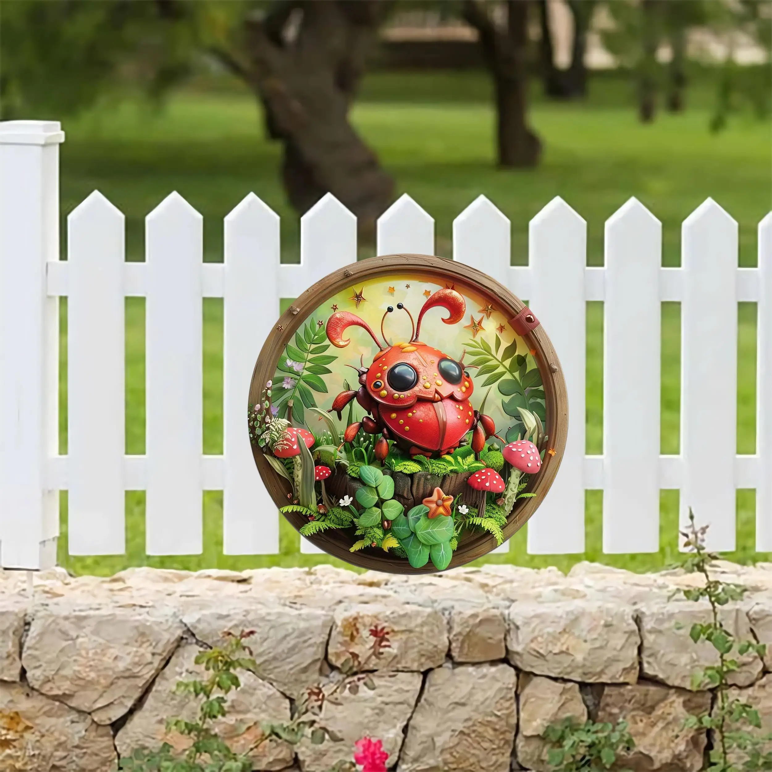 جولة معدن الألومنيوم تسجيل الفن اللوحة إكليل لوحات الزخرفية مدخل ديكور هدية قناع موضوع لشريط نادي ديكور جدران غرفة المنزل #6