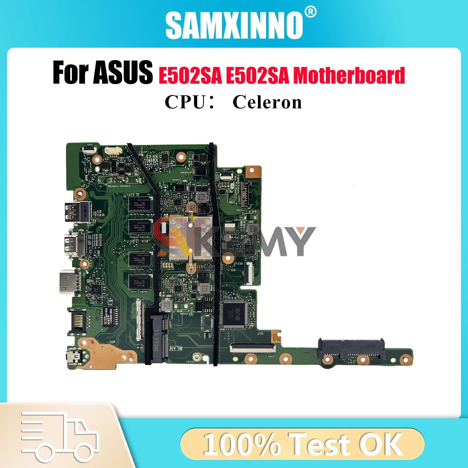 

E502SA Материнская плата для ноутбука ASUS EeeBook E502S E502SA Материнская плата для ноутбука с процессором Celeron 100% тестирование ОК быстрая доставка stk