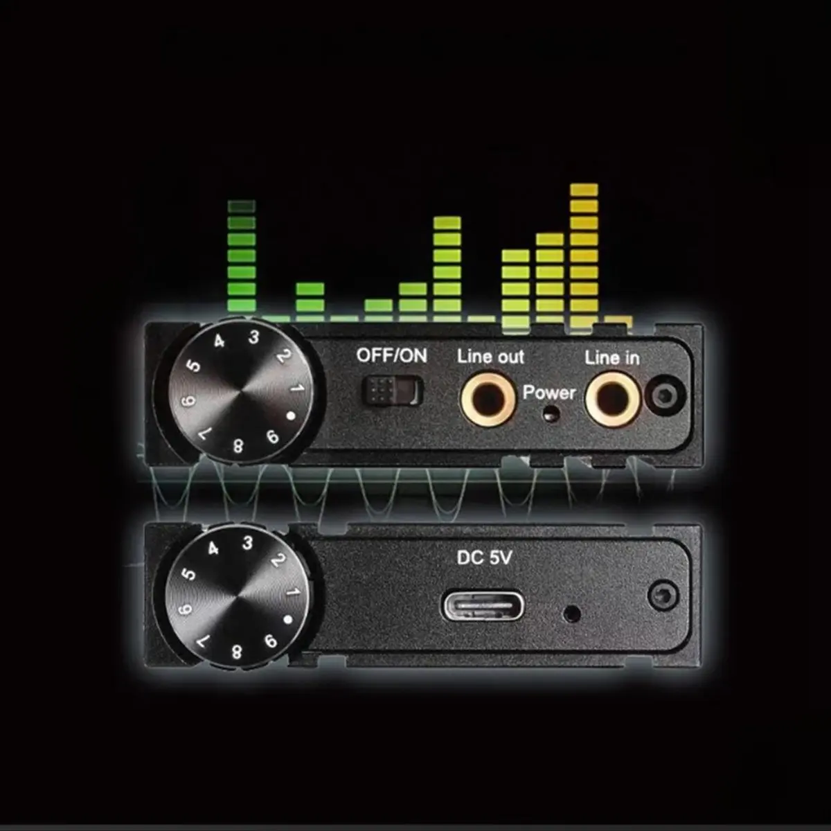 #77S Electronics Accessories,16-600Ω Hifi Bass Headphone Earphone Audio Amplifier (Black)