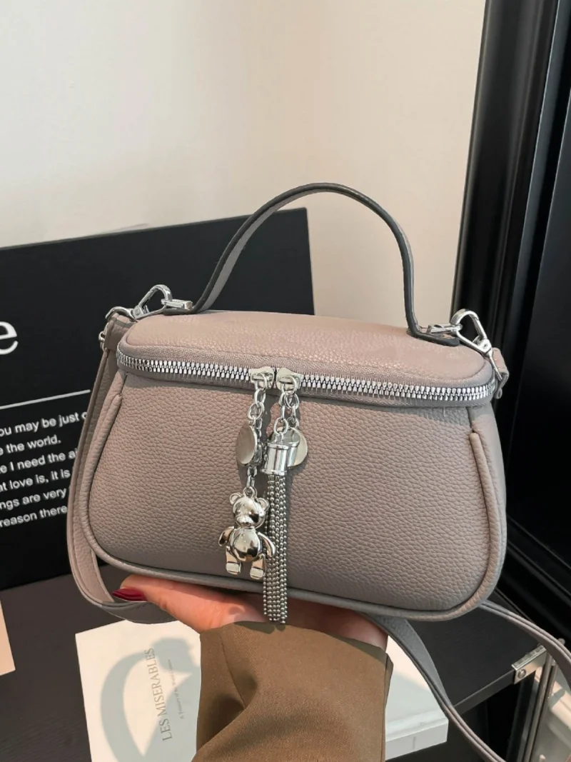 

Small Elegant Ladies Handbag PU Leather Luxury Designer Shoulder Bag High Fashion Women's Crossbody Bags Chic Commuter Bags