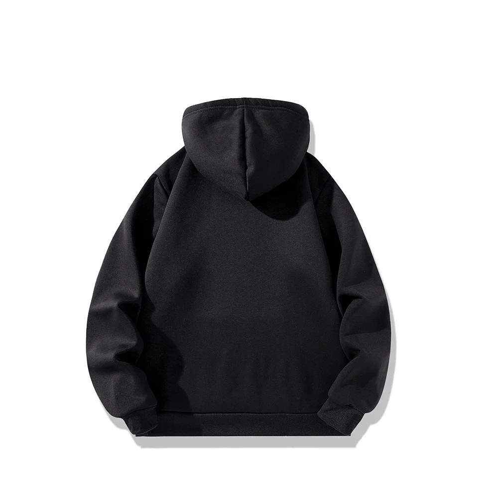 سترات بغطاء رأس دافئة للرجال والنساء ، بلوفر غير رسمي حراري ، بلوزات لامبسوول فضفاضة ، معاطف ملابس خارجية أحادية اللون ، موضة الشتاء