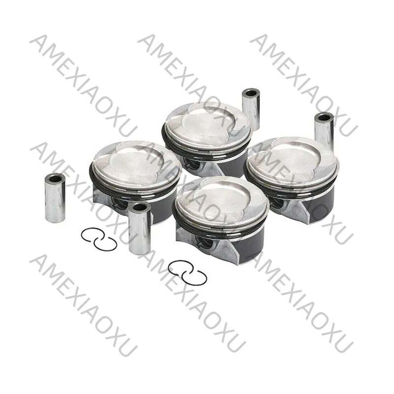 FIt For Mercedes-Benz W205 W212 X166 E400 M276 3.0T 6Pcs Engine Pistons Rings AMEXIAOXU
