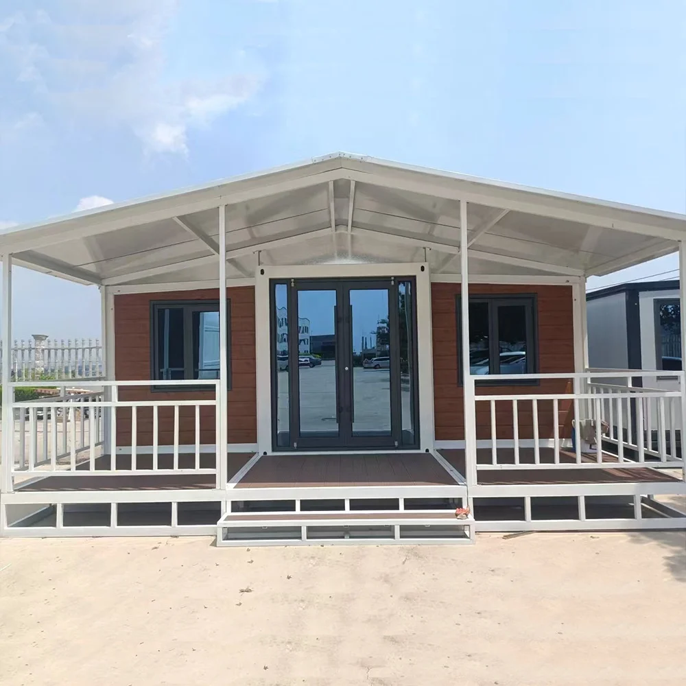 Double Wing Expandable Container House, Simple Quick Consolidation Room, Office, Coffee Shop, Restaurant With Terrace