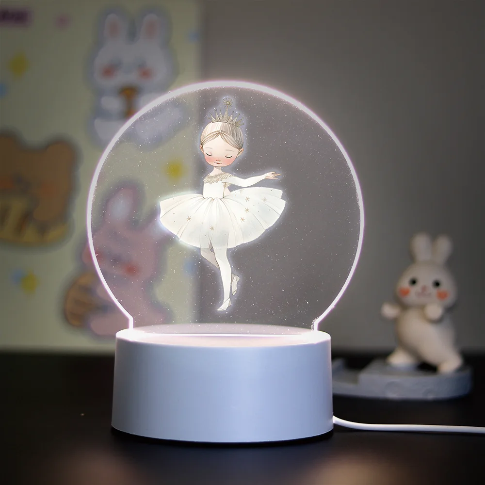 dancer Night Light 3D Illusion Lamp Children'S Room Decor Kids Birthday Gift Led Night Light For Home Room Decoration Nightlight