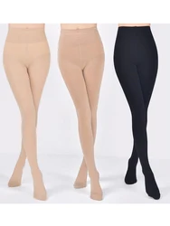 Cuhakci meia-calça feminina 120d, meia-calça quente multicamada preta e apertada