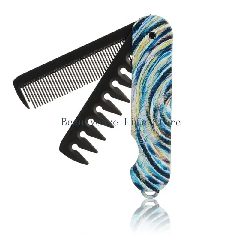 652C Hair Styling Comb With 2 or 3 Prong Design Specifically For Textured Quiffs And Sleekly Back Hairstyles