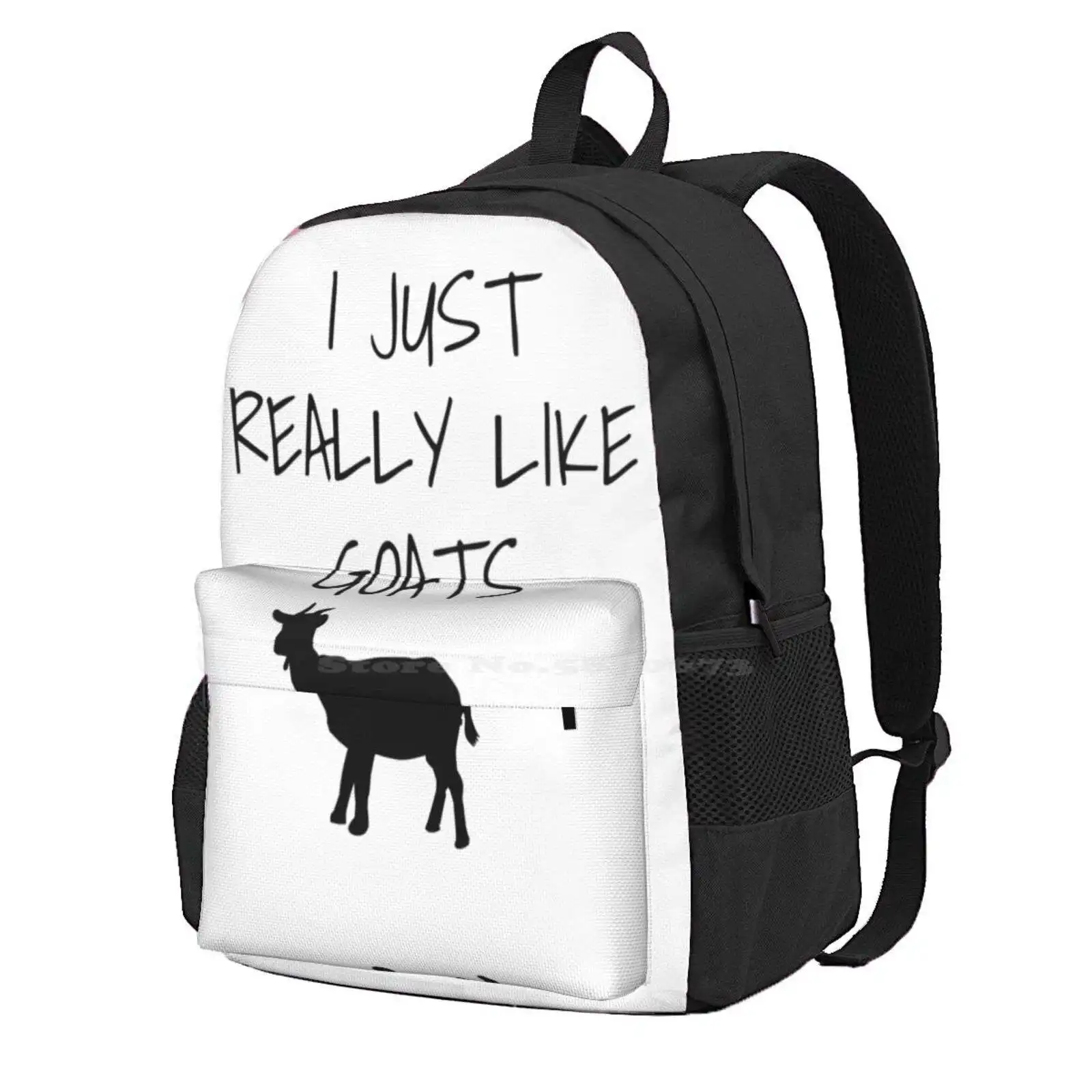 I Just Really Like Goats - Funny Goat Gift Hot Sale Schoolbag Backpack Fashion Bags I Love Goats Cute Kids Farmer Goat Lover