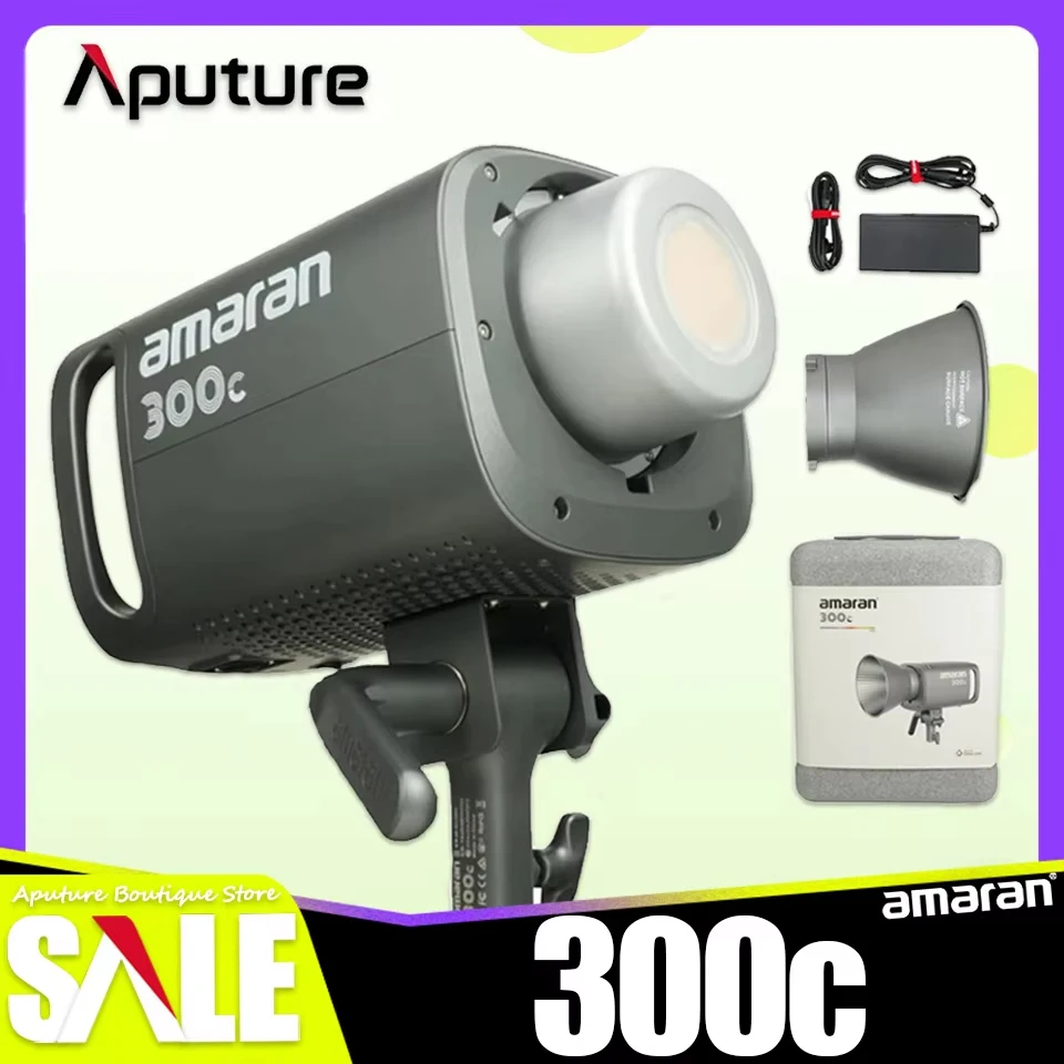 

Amaran 300c RGBWW Full-color 2500K to 7500K Video Light for Camera Photography with Bowens Mount by Aputure CRI 95+ TLCI 95+