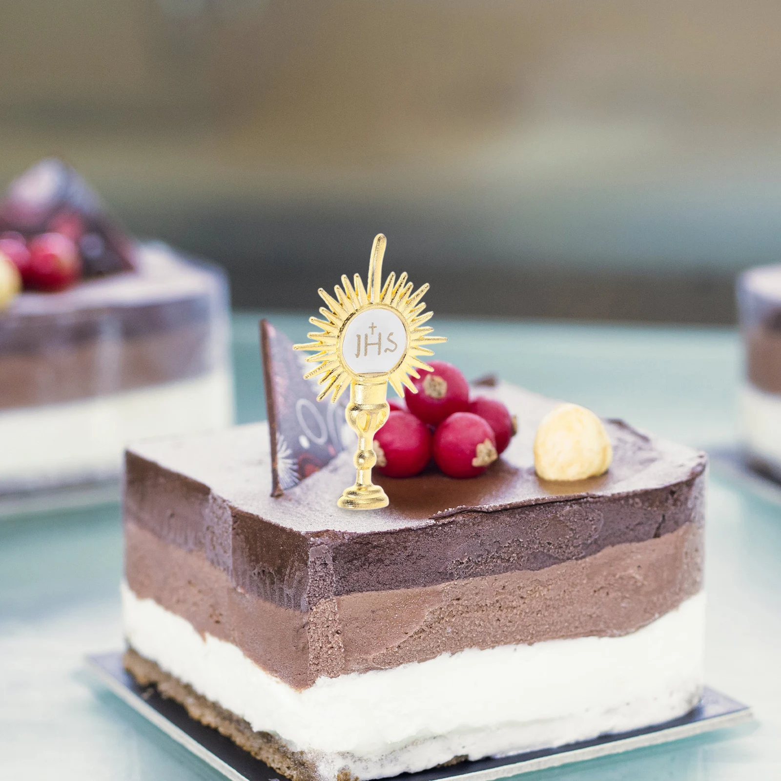 

24 Pcs Holiday Card Insertion Decorations 1 75 Inch Religion Party Supplies Vintage Ornaments Bible Church Festive Garden Stake