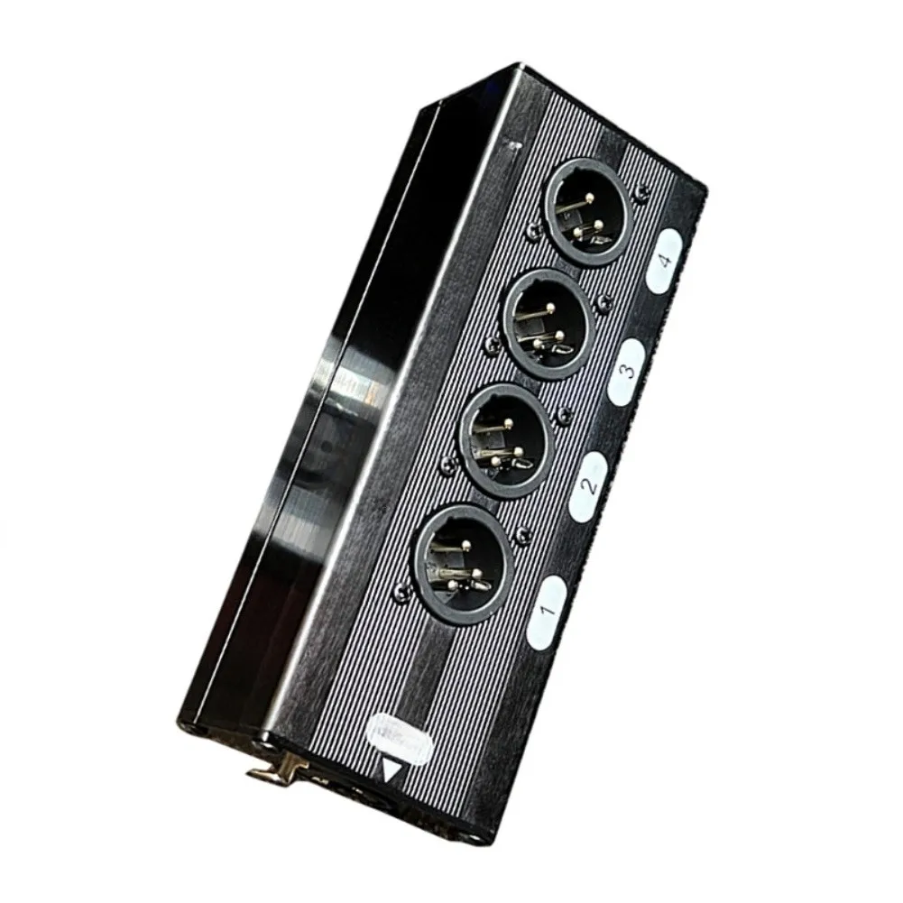 Extensor de Cable de Red DMX512 con 4 Entradas XLR para Integración en Infraestructura de Audio AES COM, Hasta 300m