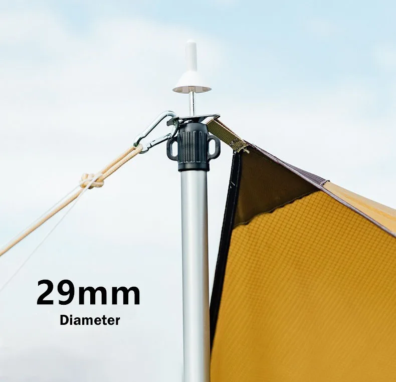 Adjustable Aluminum Telescopic Pole Set 2.3/3 Meters Adjustable Tent Door Canopy Support Pole