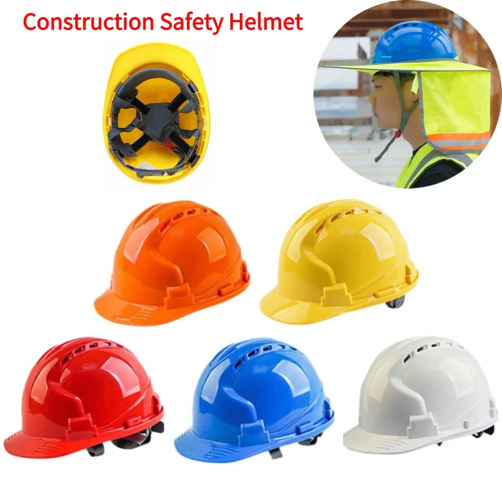 Casco de seguridad para construcción, casco duro grueso, antioxidante, ajustable, resistente, transpirable, para escalada Industrial