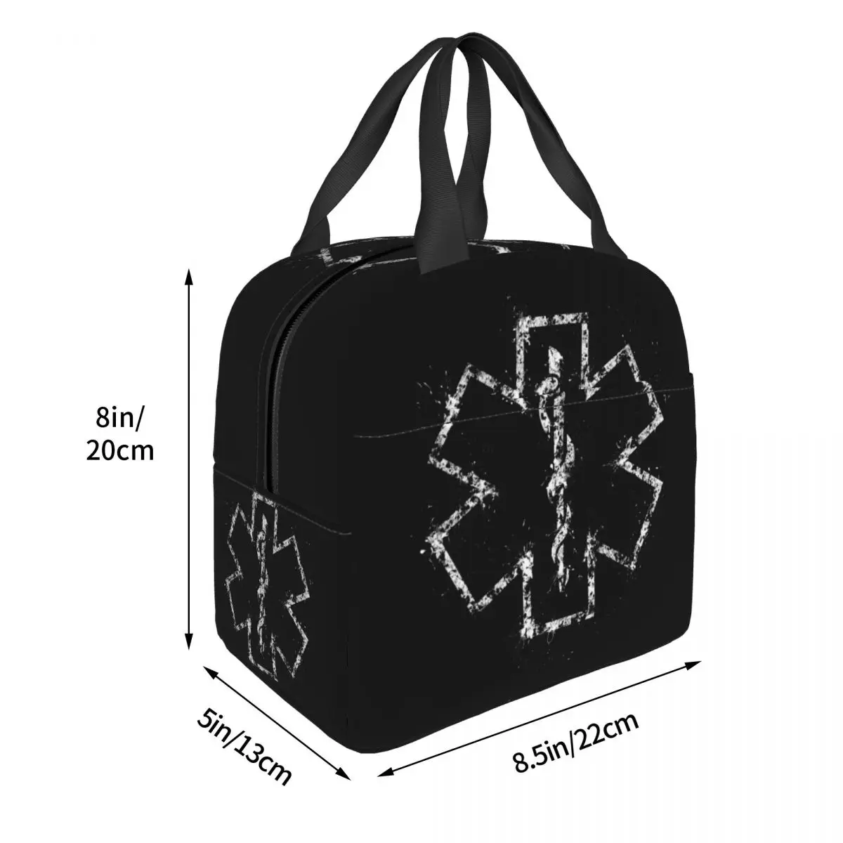 Emt Star Of Life Lunch Bag riutilizzabile Paramedic Medic ambulanza Thermal Cooler isolato Bento Box per le donne bambini cibo Tote Bags