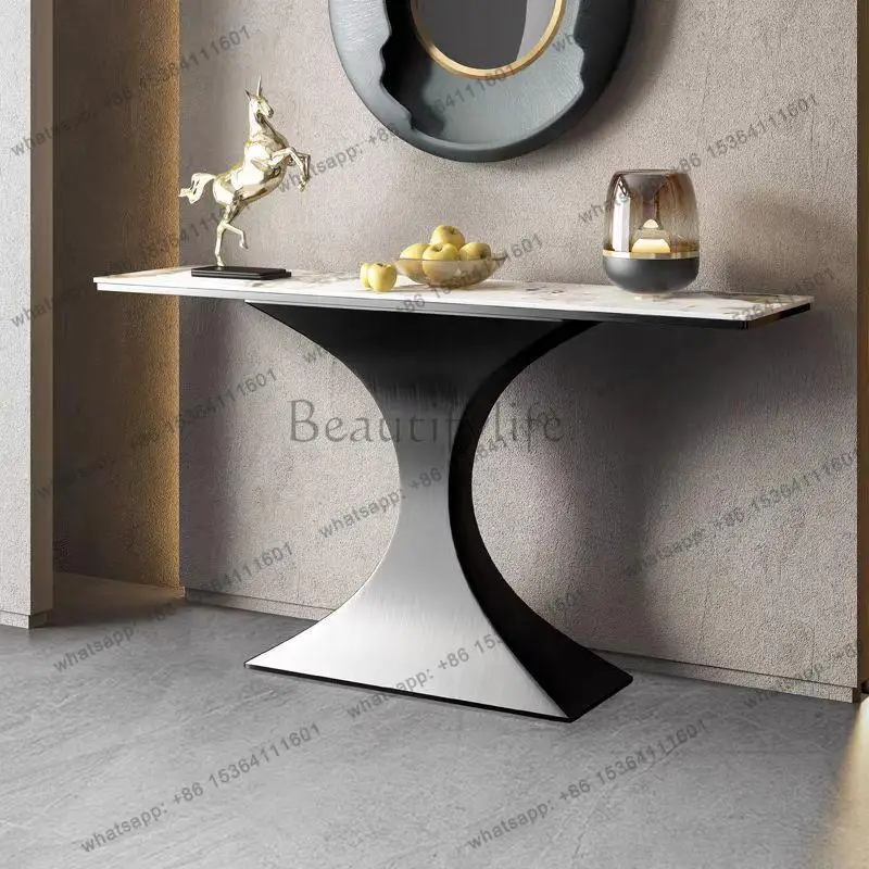 Aesthetic Console Table Modern Entryways Minimalist Table Unique Storage Mesita Recibidor De Entrada Living Room Furniture