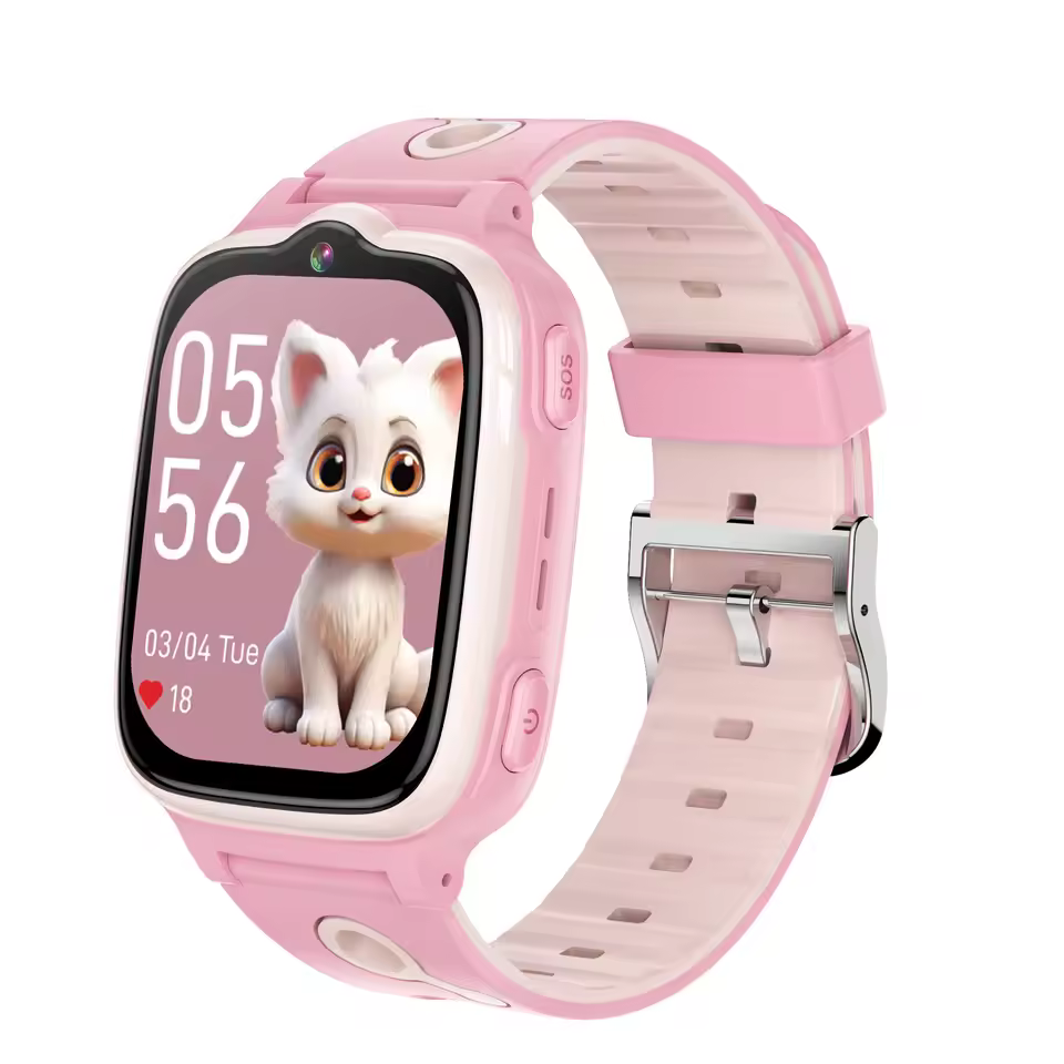 2025 new 4G children's smart phone watch GPS tracking high-definition video call IP67 waterproof parental control SOS anti loss