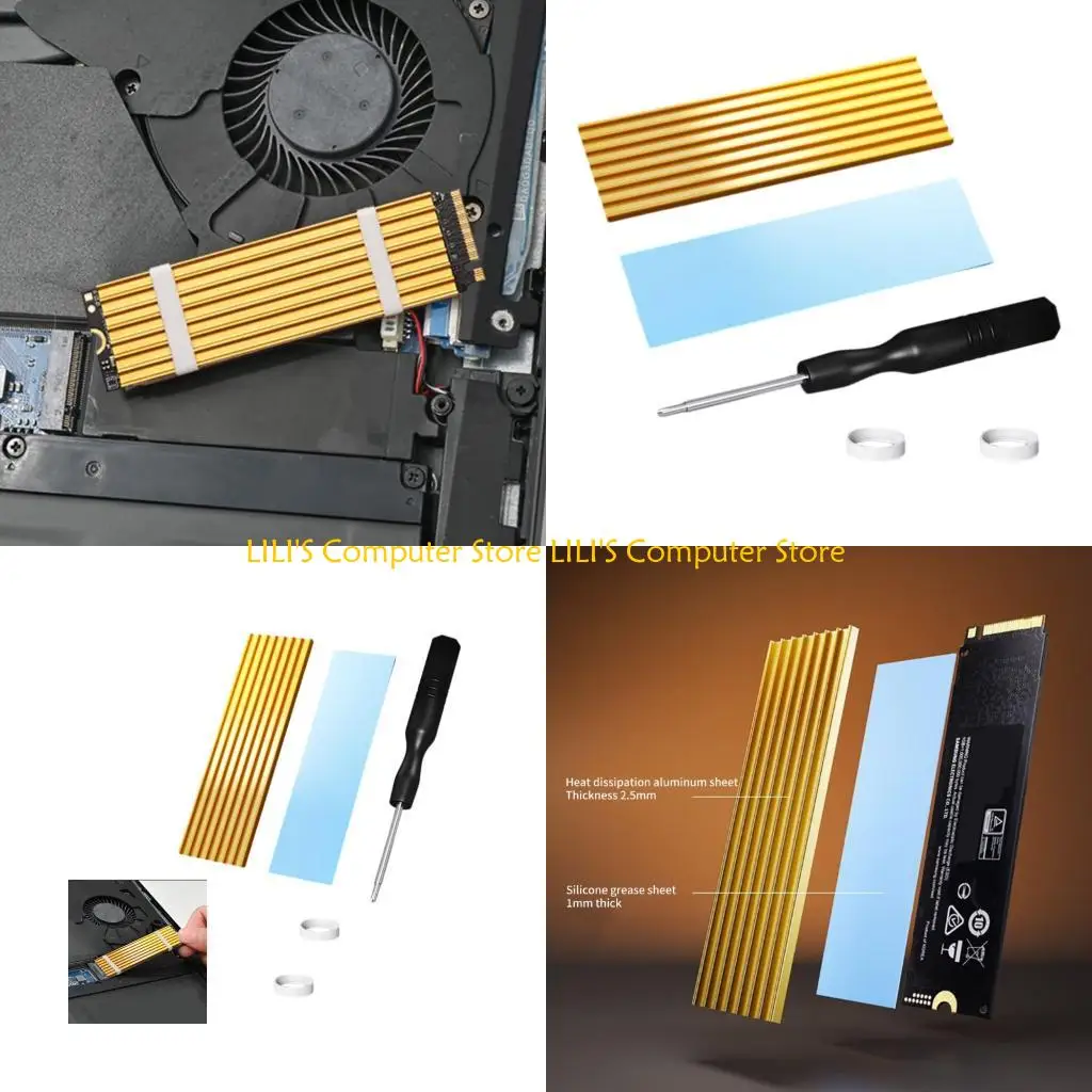 

A52B M.2 SSD NVMe Heat Sink M.2 2280 Hard Disk Copper Heatsink with Thermal Cooling