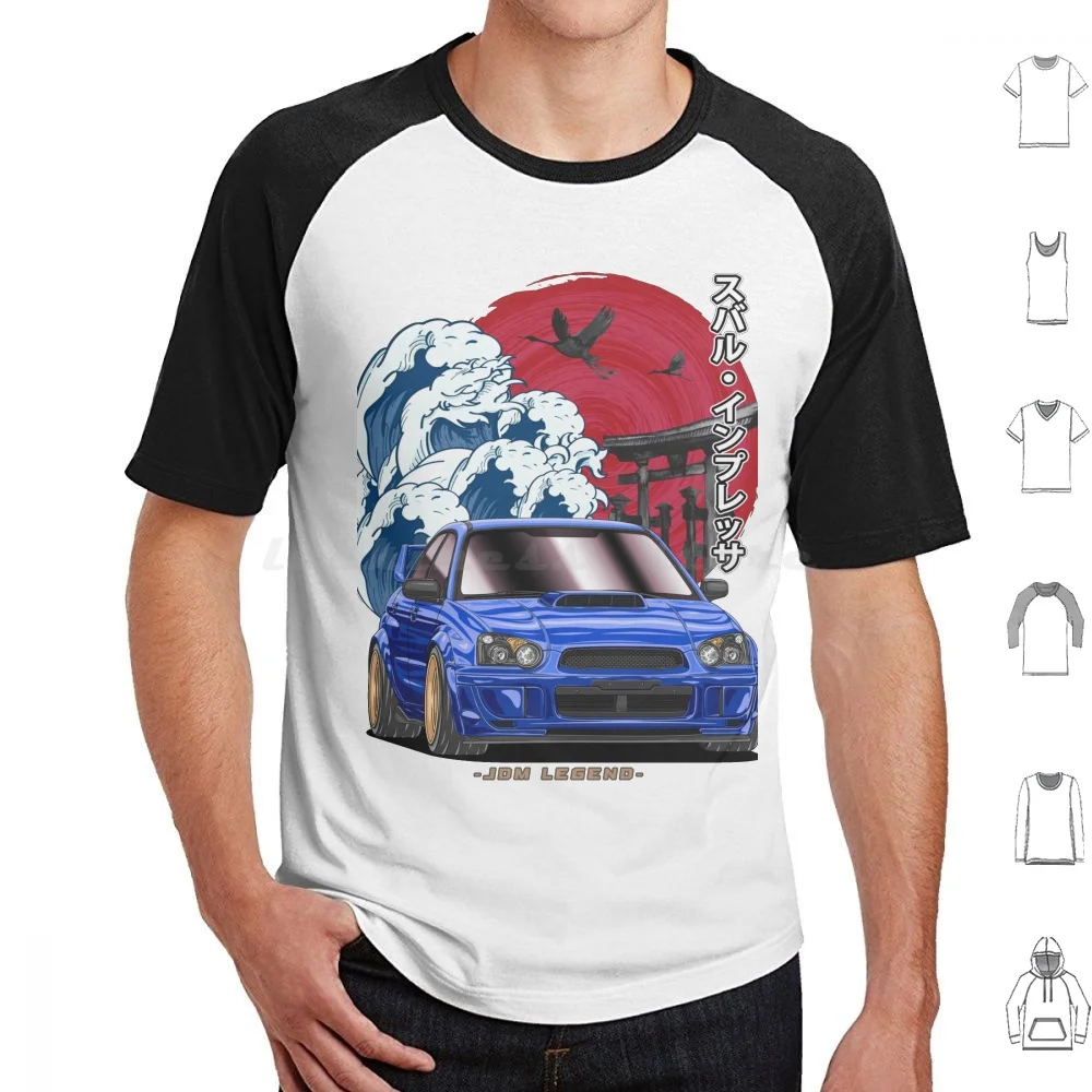 The Great Wave Off Subie Impreza Wrx Sti T Shirt Men Women Kids 6xl Car Cars Automobile Automotive Vehicle Guyvit Blue Car