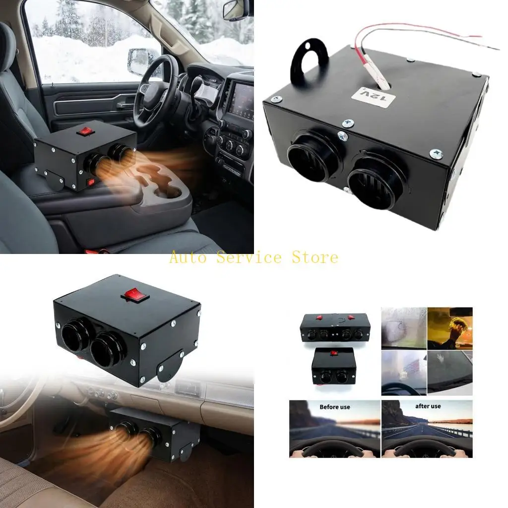 462A 12V/24V Vehicle Heating Fan Windshield Defogger Demister Defroster 800W Car Heater Car Accessories Electric Heater Fan