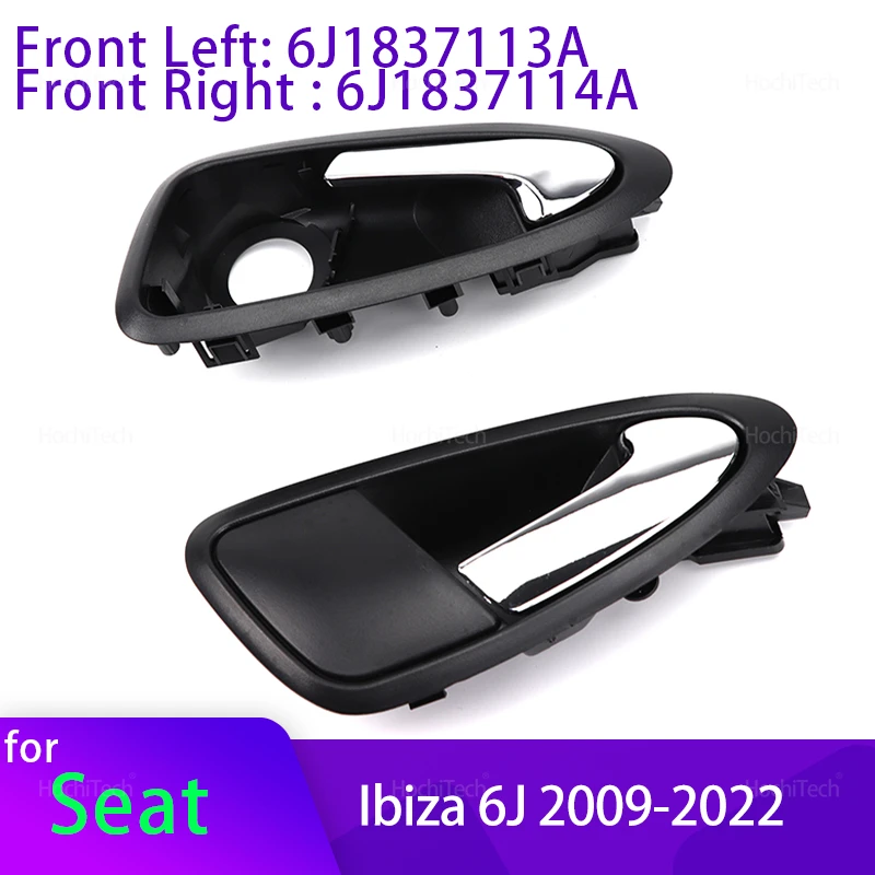 For Seat Ibiza 6J 2010 2011-2022 6J1837113A 6J1837114A Car Tailgate Rear Door Handle Textured Exterior Replacement Repair Parts