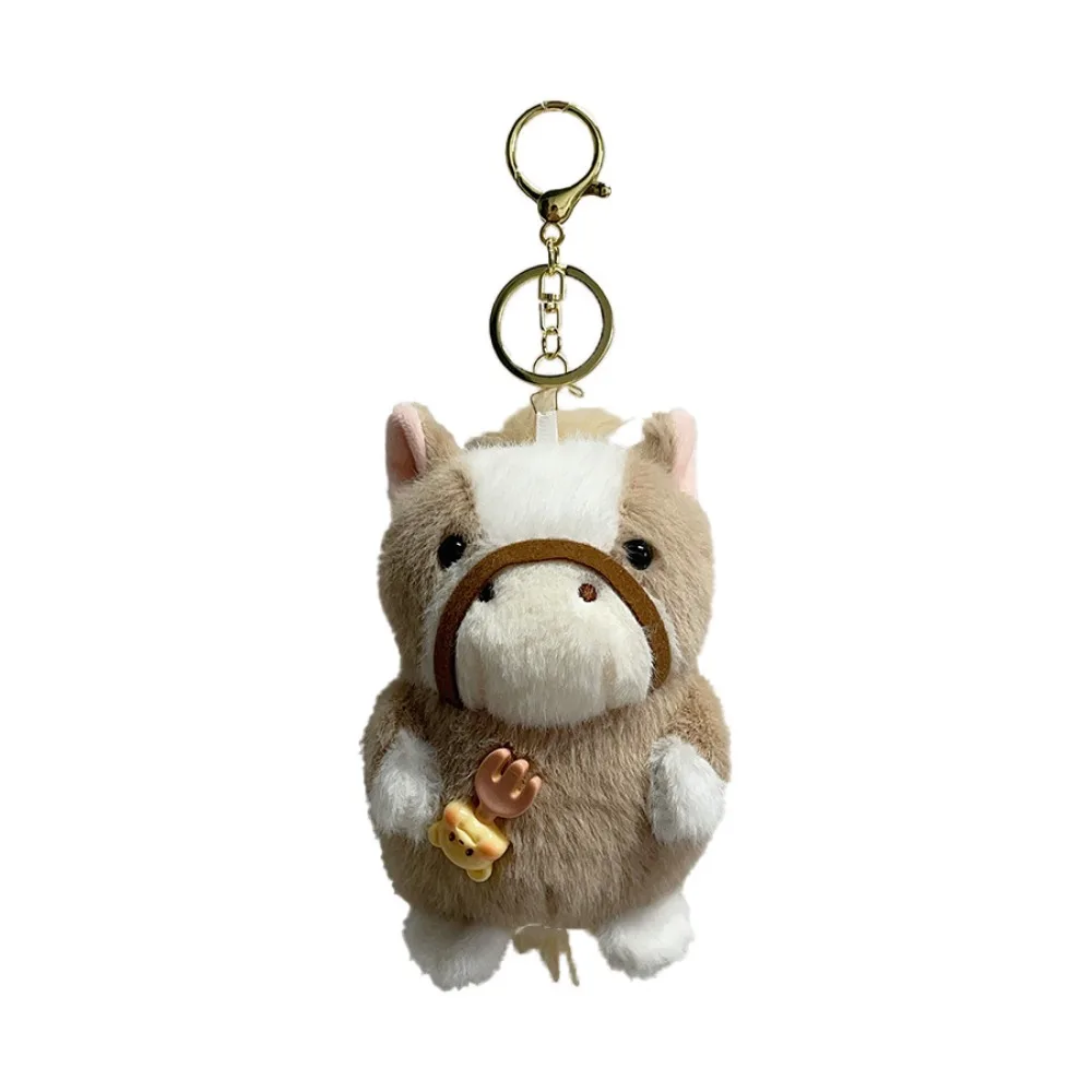 

Unique Cute Mini Horse Keychain Fluffy Texture Lifelike Year of The Horse Year of Horse Kawaii Horse Pendant Birthday Gift