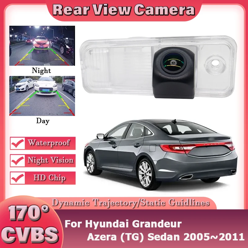CCD HD 170°Fisheye Rear View Camera For Hyundai Grandeur Azera (TG) Sedan 2005 2006 2007 2008 2009 2010 2011 Car Parking Monitor
