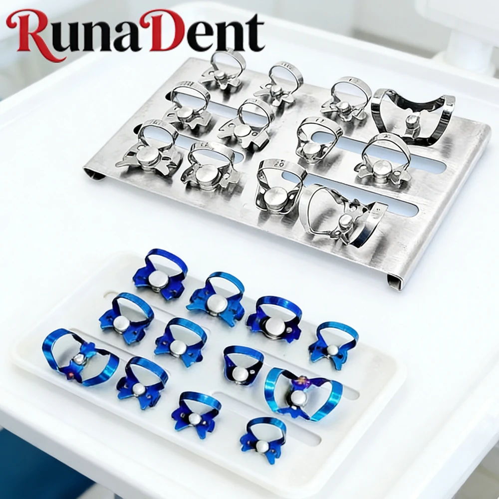 

Набор из 12 зажимов для дентального коффердама: эндодонтические, реставрационные, барьерные клипсы-держатели для ухода за полостью рта, стоматологические инструменты