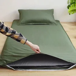 WASART 360° fully enclosed with zipper mattress protector cover couple/student single double bed sheet protection pad king size
