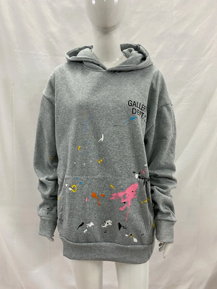 

Осень-зима INS модные индивидуальные толстовки с длинными рукавами Y2K эстетический креативный пигмент граффити с принтом уличная повседневная толстовка