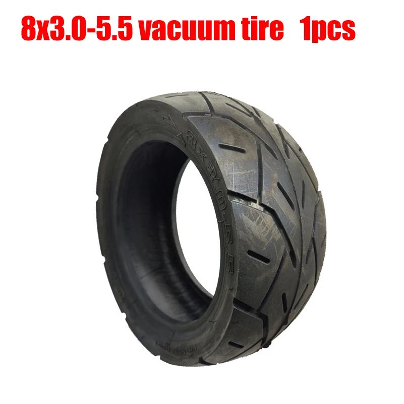 8x3.0-5.5 Tubeless Tire for Kaabo Mantis 8 Electric Scooter 8 Inch Outer Tire Skateboard 8x3.0 Tyre Off-Road Vacuum Tires Parts