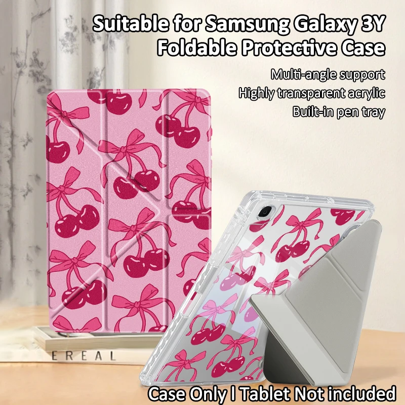 Galaxy Tab Y-Fold Case/Dual Sided Print,For A9+ 11inch,A8 10.5,A9 8.7,S6 lite 10.4,S7+/S8+/S9+/S9FE+/S10+ 12.4,Auto Wake/Sleep