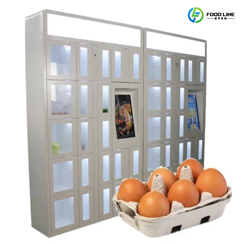 24 Hour Locker Customizable Large Cooling Selling Machine Snack Egg Vending Machine for Fresh Product Customized