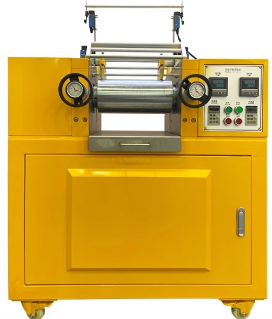 Laboratory Electric Heating Mini PVC/EVA Rubber Granule Mixing Machine Two Roll Open Mixer Mill High-Accuracy 220V/380V