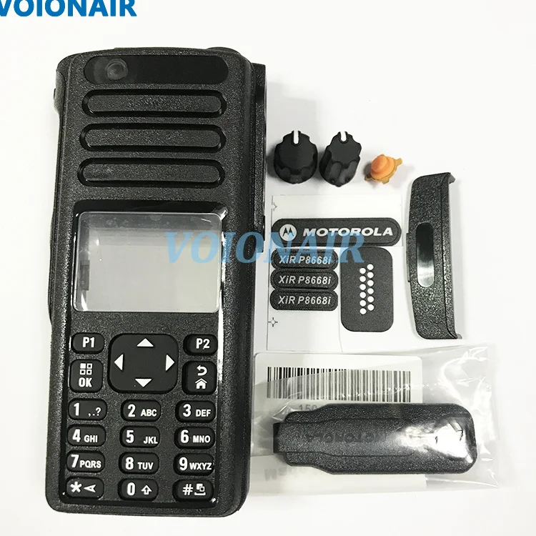 

VOIONAIR портативное радио с полной клавиатурой, передняя крышка корпуса, комплект чехла для Motorola DP4800e GP338D + радио