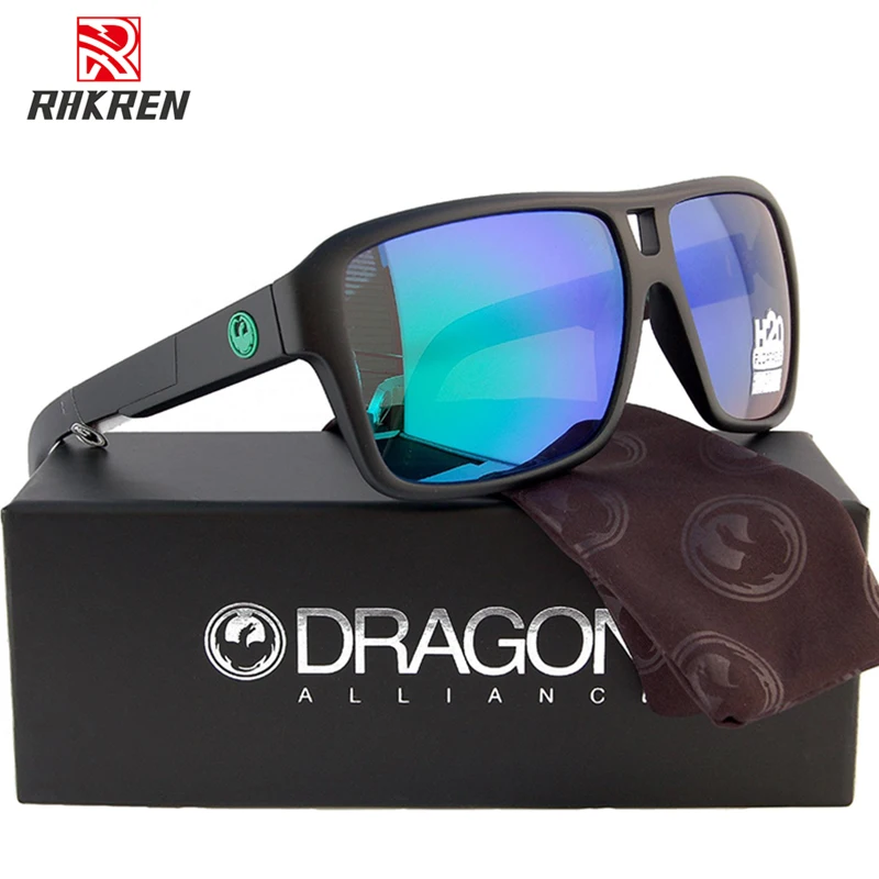 

Brand Square Sunglasses for Men Women Dragon Design Sports Goggles Male UV400 Mirror Driving Eyewear Gafas De Sol