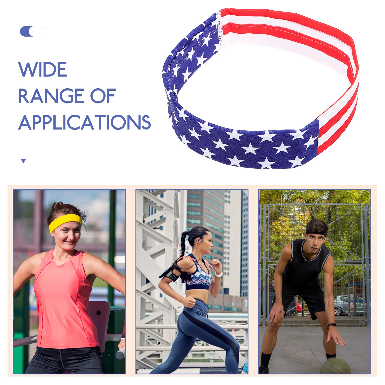 

Breathable Sweat Headband Women's Sweatbands Spandex Elastic Headbands Running for