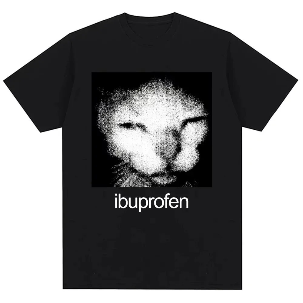 Fuuny Kittler Urkomische Katzen-Meme-Druck T-Shirts für Frauen Niedliche Modische Harajuku Kawaii T-Shirts Damen Y2K Kleidung Streetwear – Detail 5