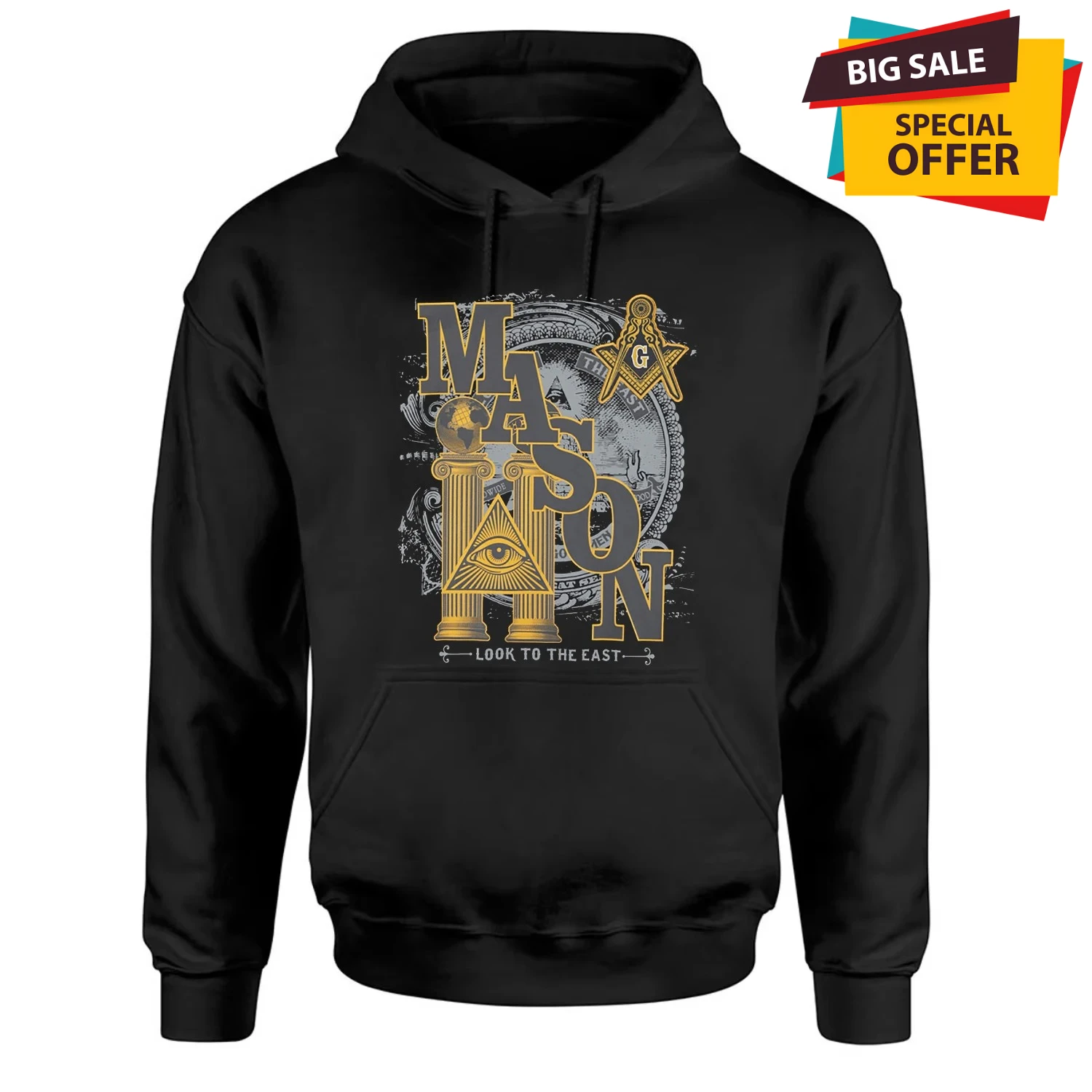 

Ретро Иллюминаты Масон Принц Холл Масон Масонский Пуловер Толстовка 100% Хлопок Удобные Повседневные Мужские Толстовки Уличная Одежда