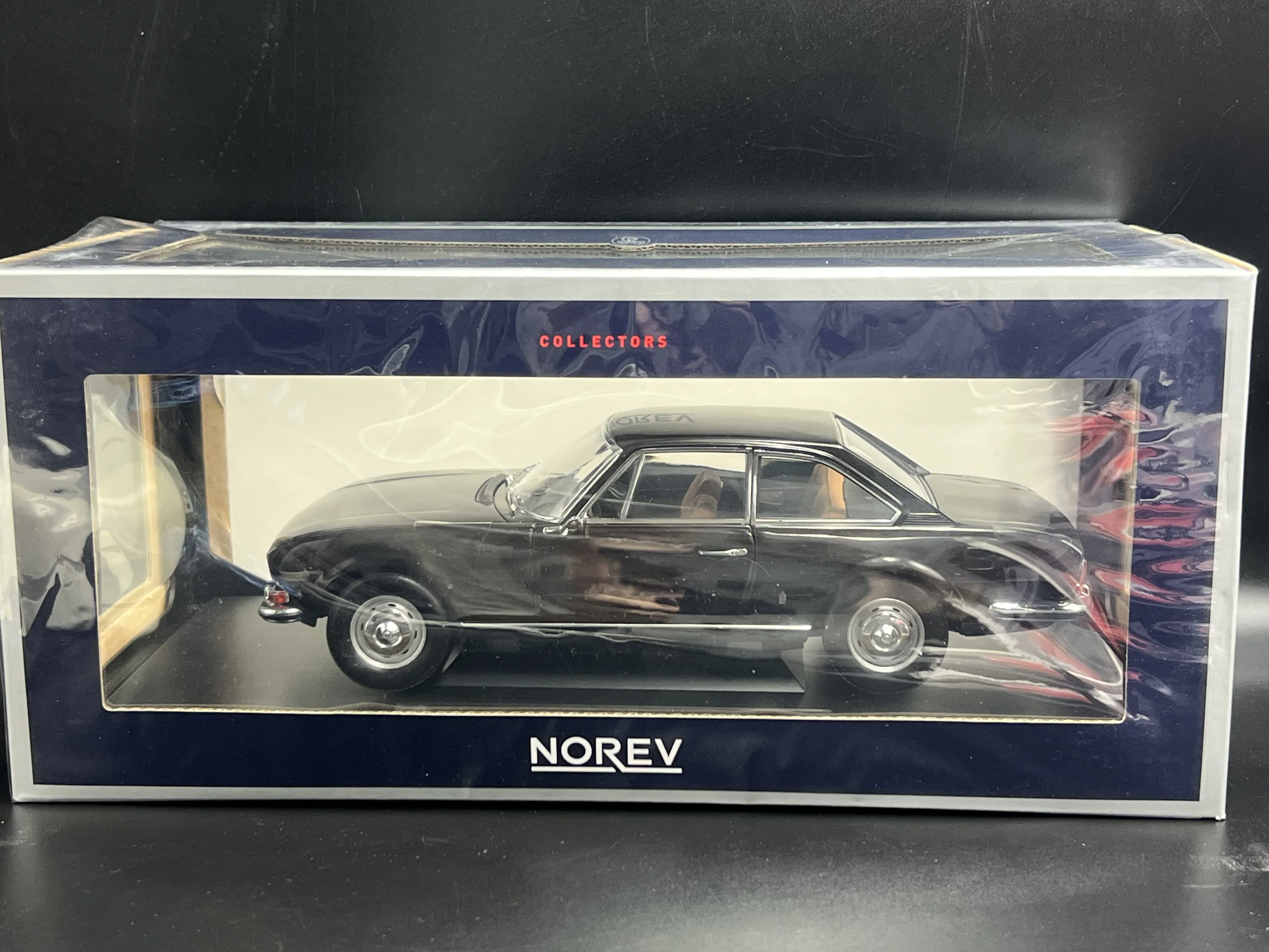 Diecast NOREV Nowell escala 1/18 Peugeot Peugeot 504 Coup Brown modelo de coche de aleación completamente abierto