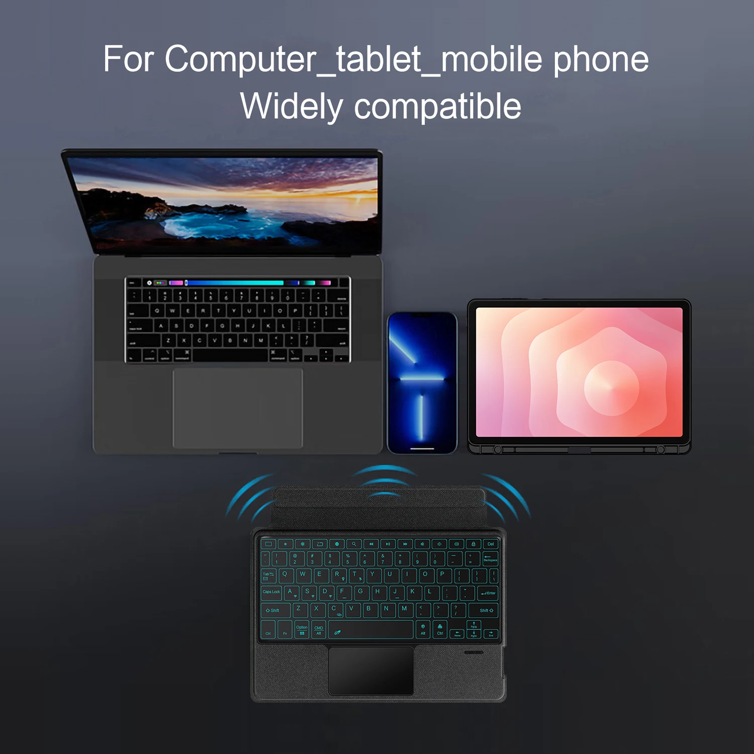 لوحة اللمس الخلفية لوحة المفاتيح لسامسونج غالاكسي تبويب S11 2025 11 "حالة تبويب S11 11 بوصة SM-X730 X736 غطاء لوحة المفاتيح السحرية القابلة للفصل #5