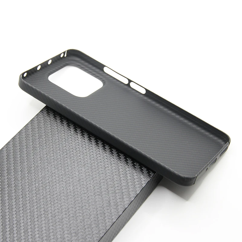 Imagem -04 - Zxke 600d Fibra de Carbono Case de Telefone para Xiaomi 13 Mi13pro Fina e Leve Atributos Fibra Aramida Case Forte