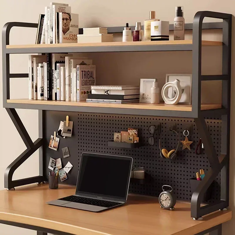 Desk Multi-functional Bookcases Student Storage Shelf Desktop Multi-layer Simple Bookshelf Iron  Home Furniture