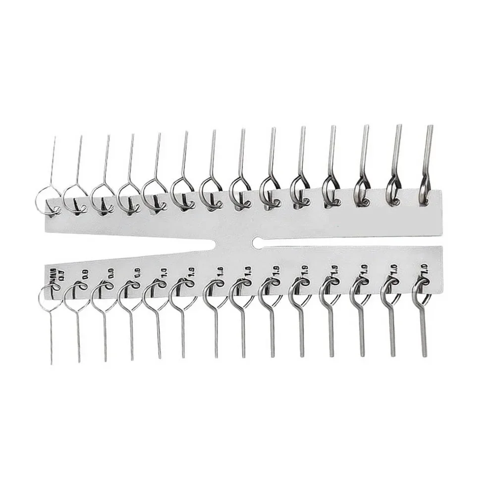 Stainless Steel Capillary Tube Diameter Gauge Metric Pipe Profile Measurement Tool For HVAC Hydraulic Refrigeration
