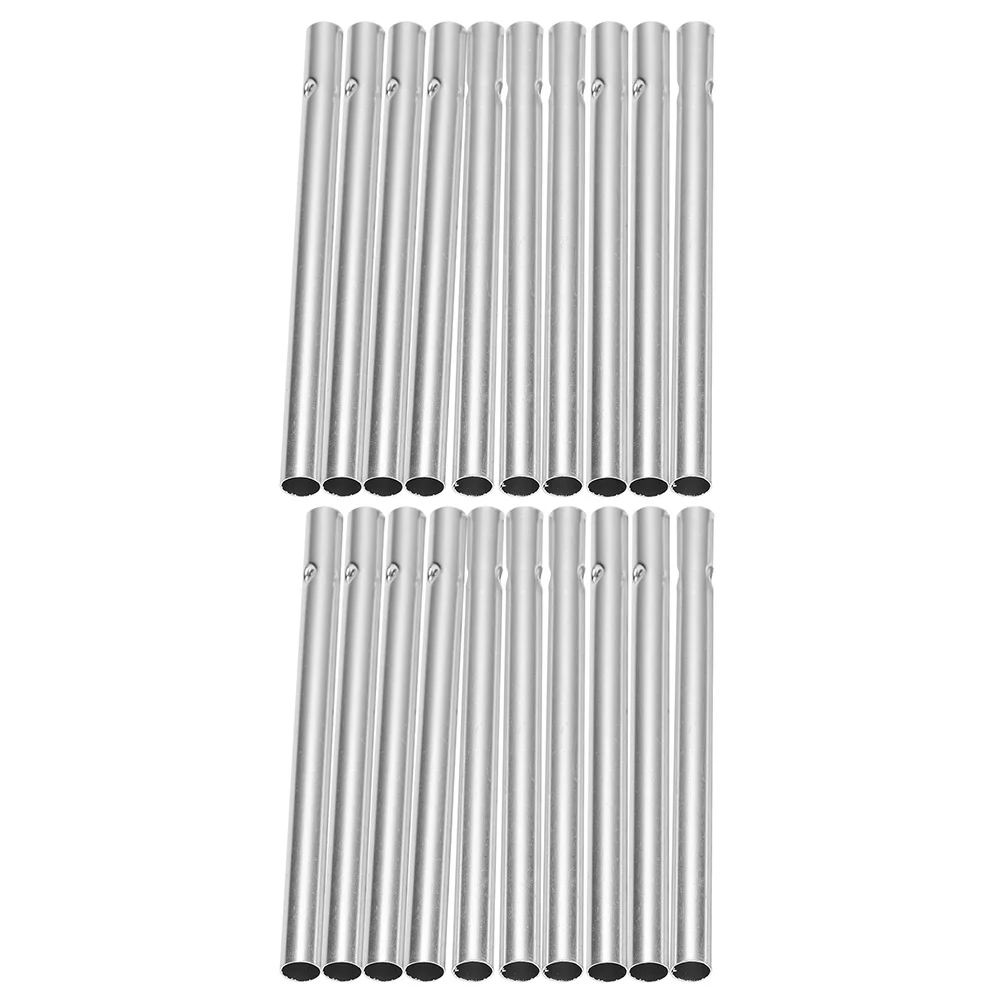 Campanas de Material de carillón de viento de Metal de 20 piezas para suministros de fabricación de tubos de aluminio huecos exteriores